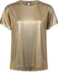 Mos Mosh Nivola Foil T-Shirt - Gold