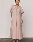 Maxi Smock Dress in Pink