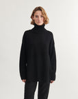 T-Neck Jumper | Black