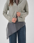 Tracy Knit Zip Cardigan