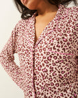 Licorice Leopard Long Pyjamas