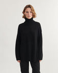 T-Neck Jumper | Black