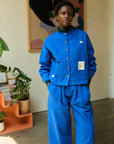 Wide Chore Coat Cobalt