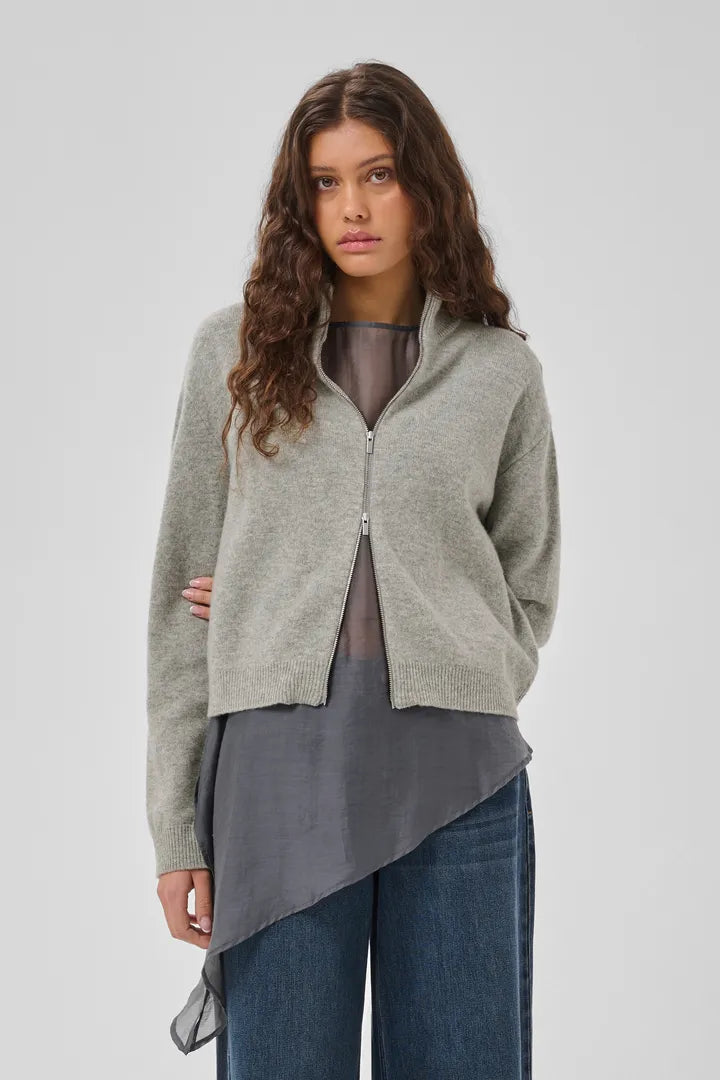 Tracy Knit Zip Cardigan