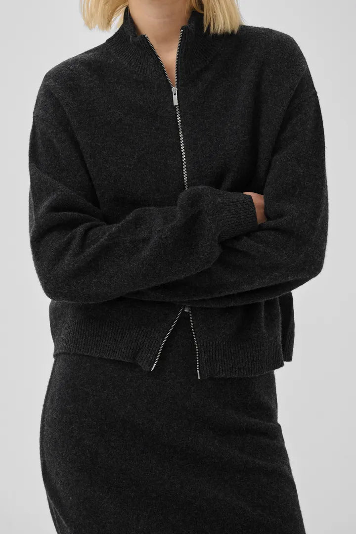 Tracy Knit Zip Cardigan