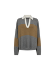 Tani Bold Stripe Knit True Camel