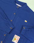 Wide Chore Coat Cobalt