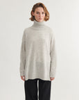T-Neck Jumper | Light Grey