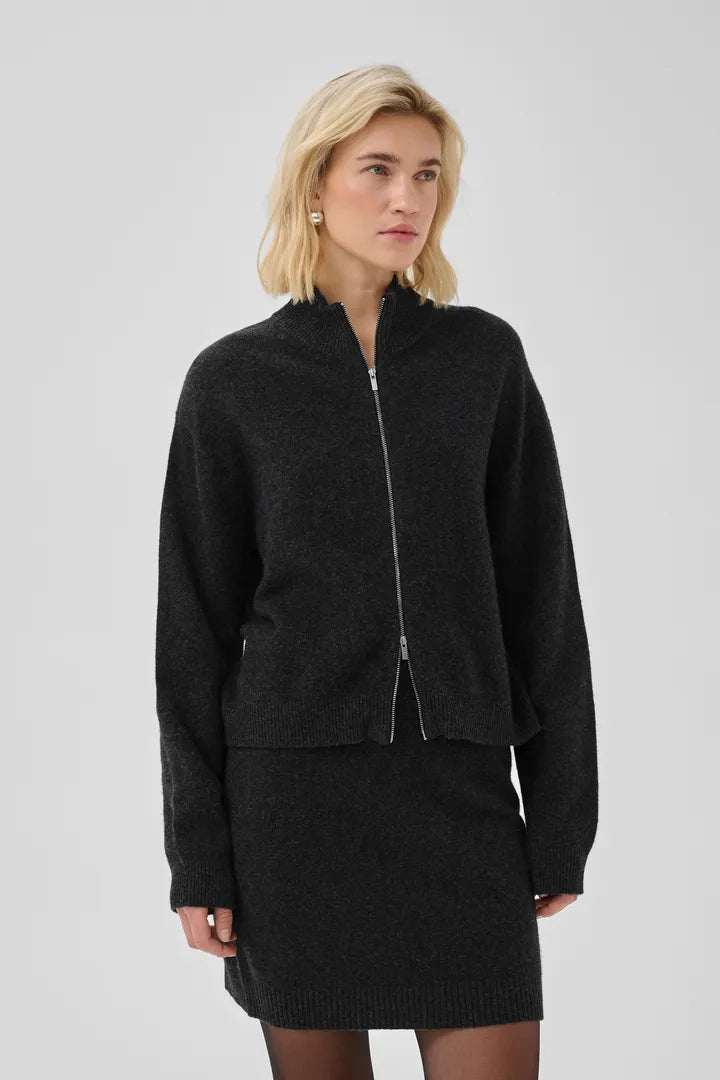 Tracy Knit Zip Cardigan