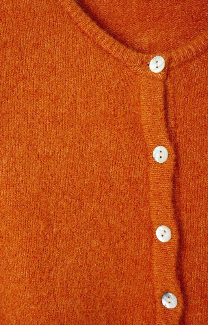 American Vintage Vitow Cardigan Brick Melange