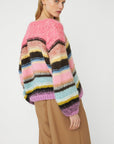 Genova Stripe Jumper | Multi Azalea