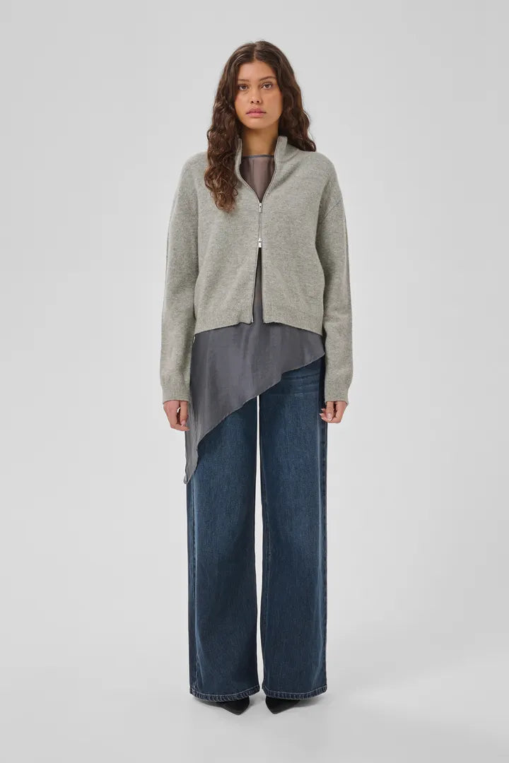 Tracy Knit Zip Cardigan
