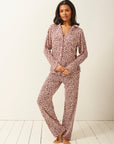 Licorice Leopard Long Pyjamas