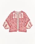 M.A.B.E - Della Printed Jacket Red and Navy