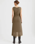 Gestuz Messi Long Dress - Stone Grey