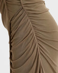 Gestuz Messi Long Dress - Stone Grey